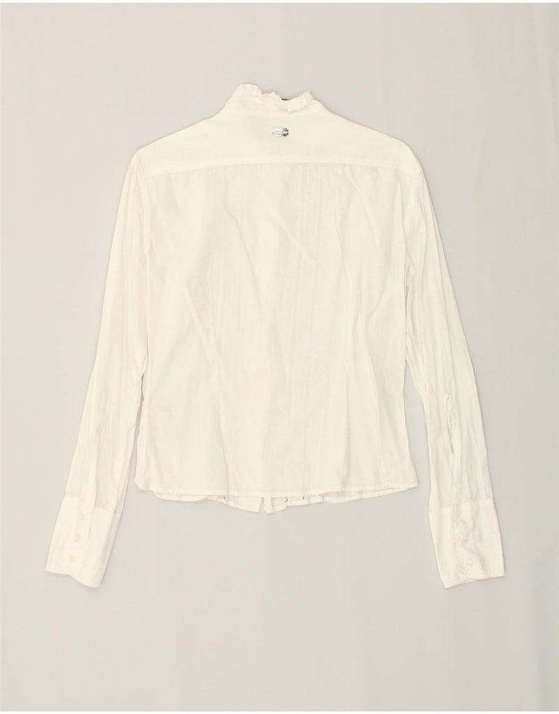 RICHMOND Womens Shirt Blouse UK 12 Medium White Cotton | Vintage Richmond | Thrift | Second-Hand Richmond | Used Clothing | Messina Hembry 