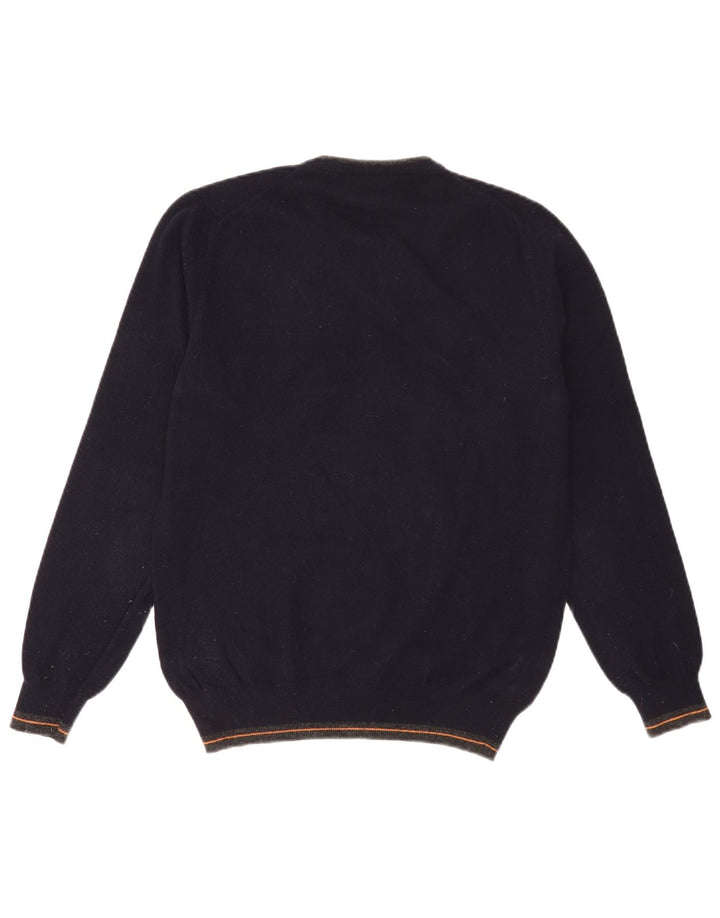 Refrigiwear Mens Sixty spa Crew Neck Jumper Sweater Medium Navy Blue Wool