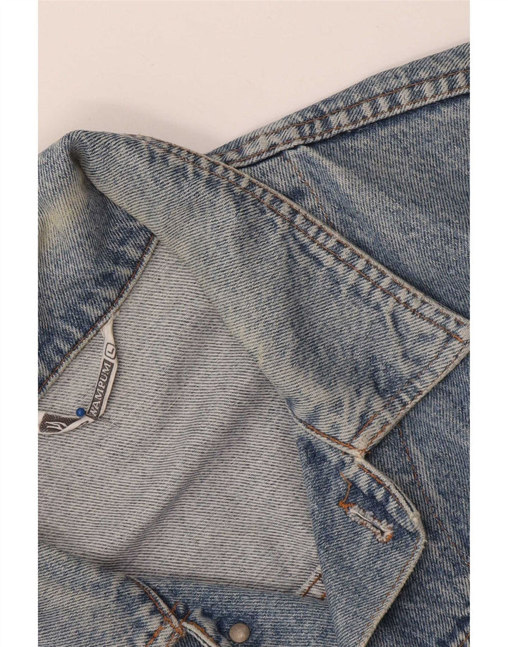 Wampum Womens Denim Jacket UK 16 Large Blue