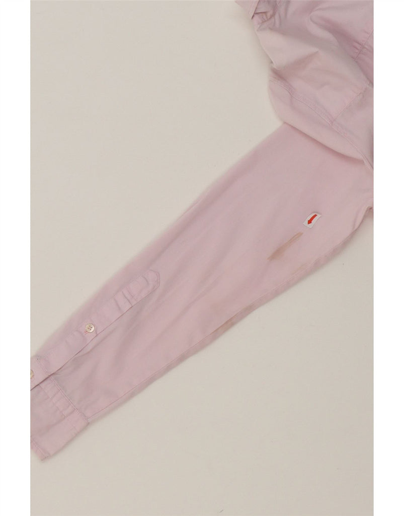 ZARA Womens Shirt UK 12 Medium Pink Vintage Zara and Second-Hand Zara from Messina Hembry 