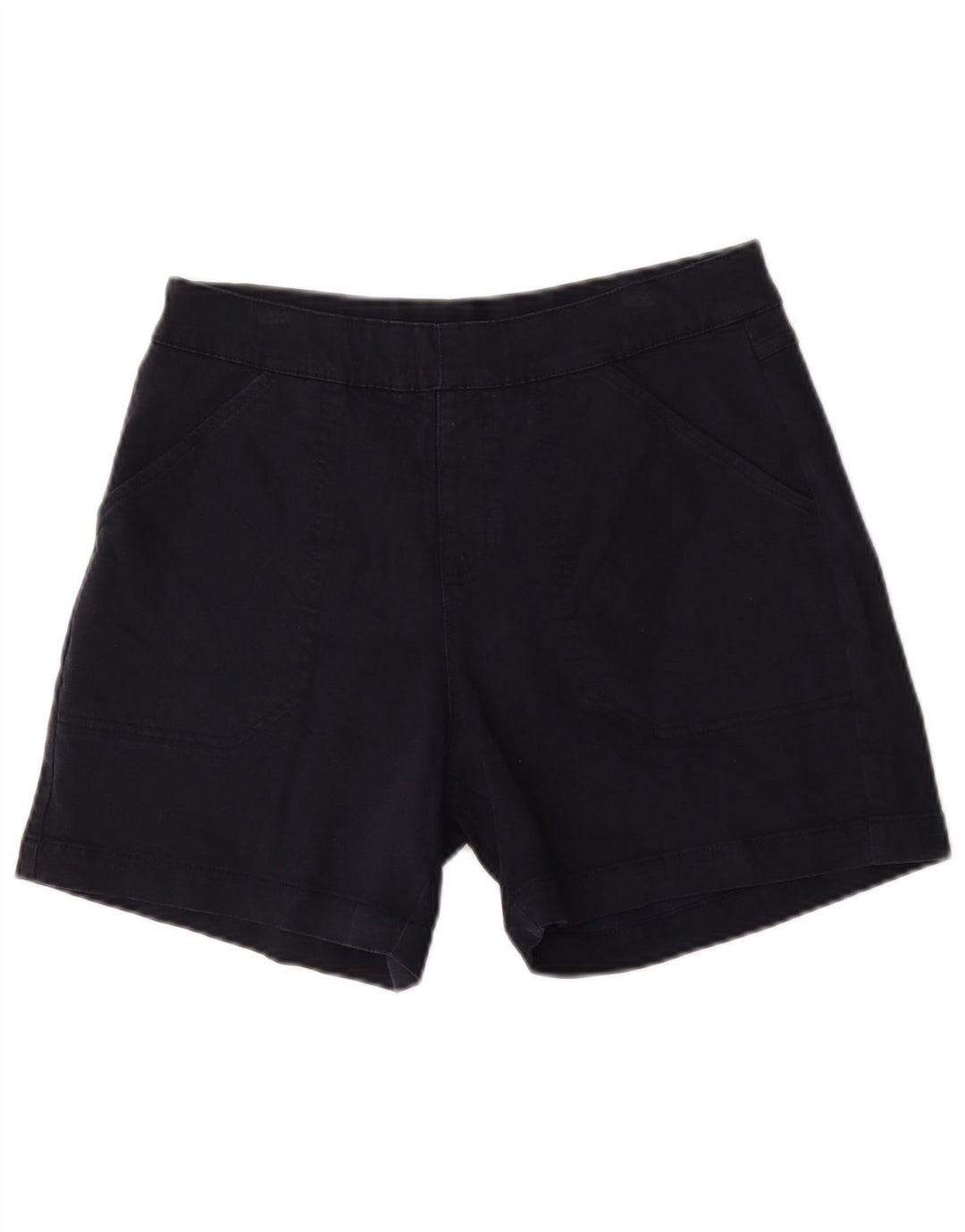 Nautica Womens Chino Shorts Medium W30 Navy Blue Cotton