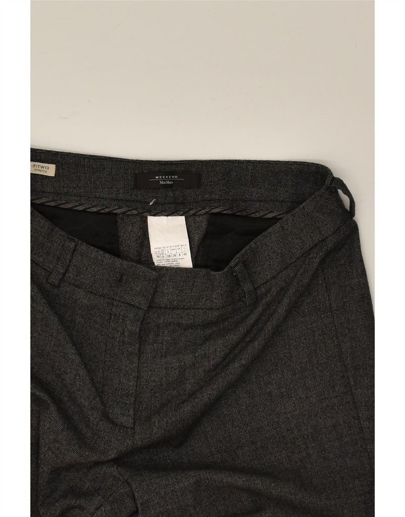 MAX MARA Womens Stretch Slim Suit Trousers UK 8 Small W28 L28  Grey | Vintage Max Mara | Thrift | Second-Hand Max Mara | Used Clothing | Messina Hembry 