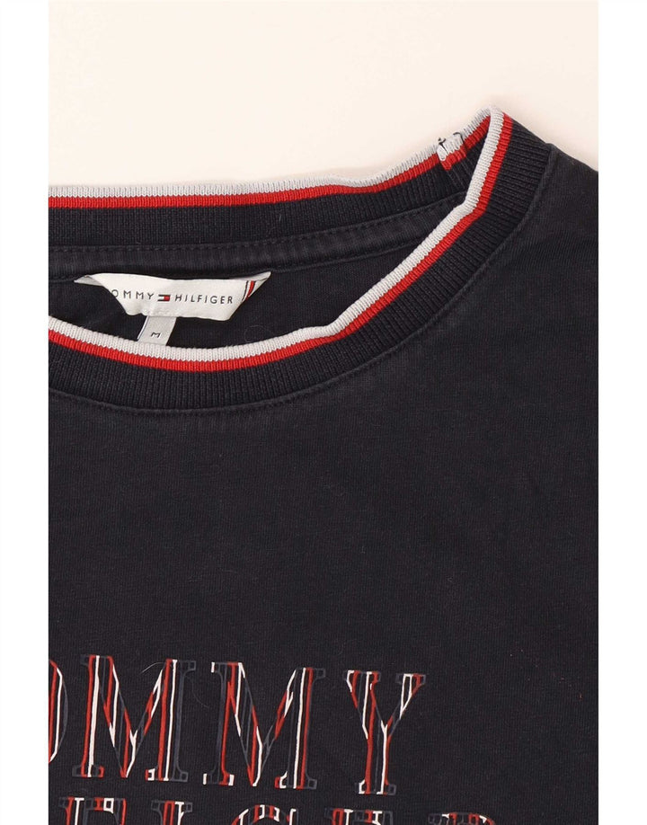 Tommy Hilfiger Mens Graphic T-Shirt Top Medium Navy Blue