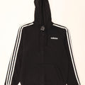 ADIDAS Mens Zip Hoodie Sweater Small Black Cotton Vintage Adidas and Second-Hand Adidas from Messina Hembry 