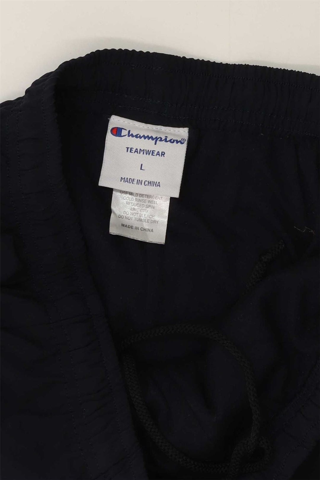 CHAMPION Mens Tracksuit Trousers Large  Navy Blue Polyester