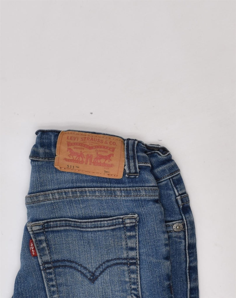 LEVI'S Girls 511 Slim Straight Jeans 4-5 Years W20 L18 Blue Cotton | Vintage Levi's | Thrift | Second-Hand Levi's | Used Clothing | Messina Hembry 