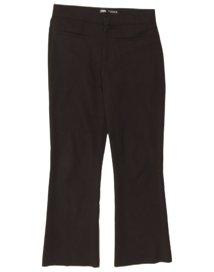 Zara Womens Bootcut Casual Trousers Medium W28 L26 Black