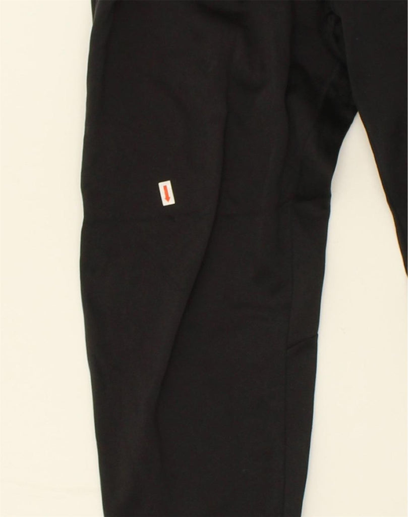 NIKE Womens Dri Fit Tracksuit Trousers UK 12 Medium Black Polyester | Vintage Nike | Thrift | Second-Hand Nike | Used Clothing | Messina Hembry 