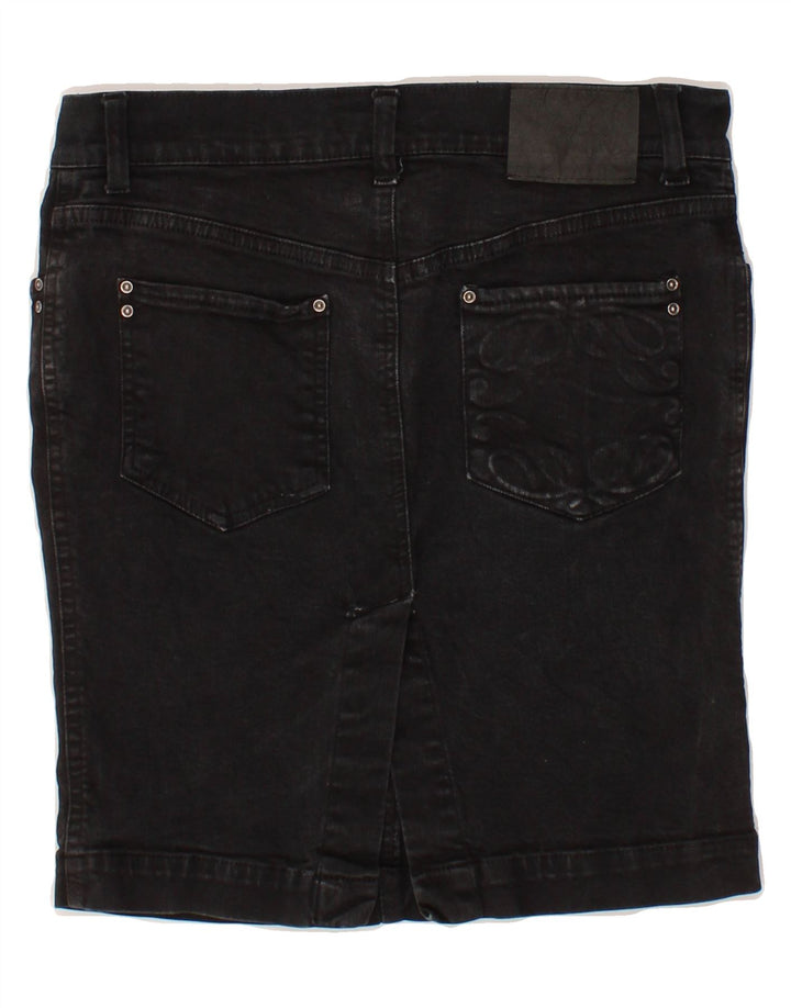 PATRIZIA PEPE Womens Denim Skirt IT 42 Medium W30  Black Cotton Vintage Patrizia Pepe and Second-Hand Patrizia Pepe from Messina Hembry 
