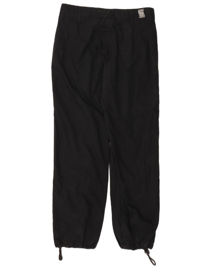 RIFLE Mens Joggers Trousers W31 L34 Black Cotton