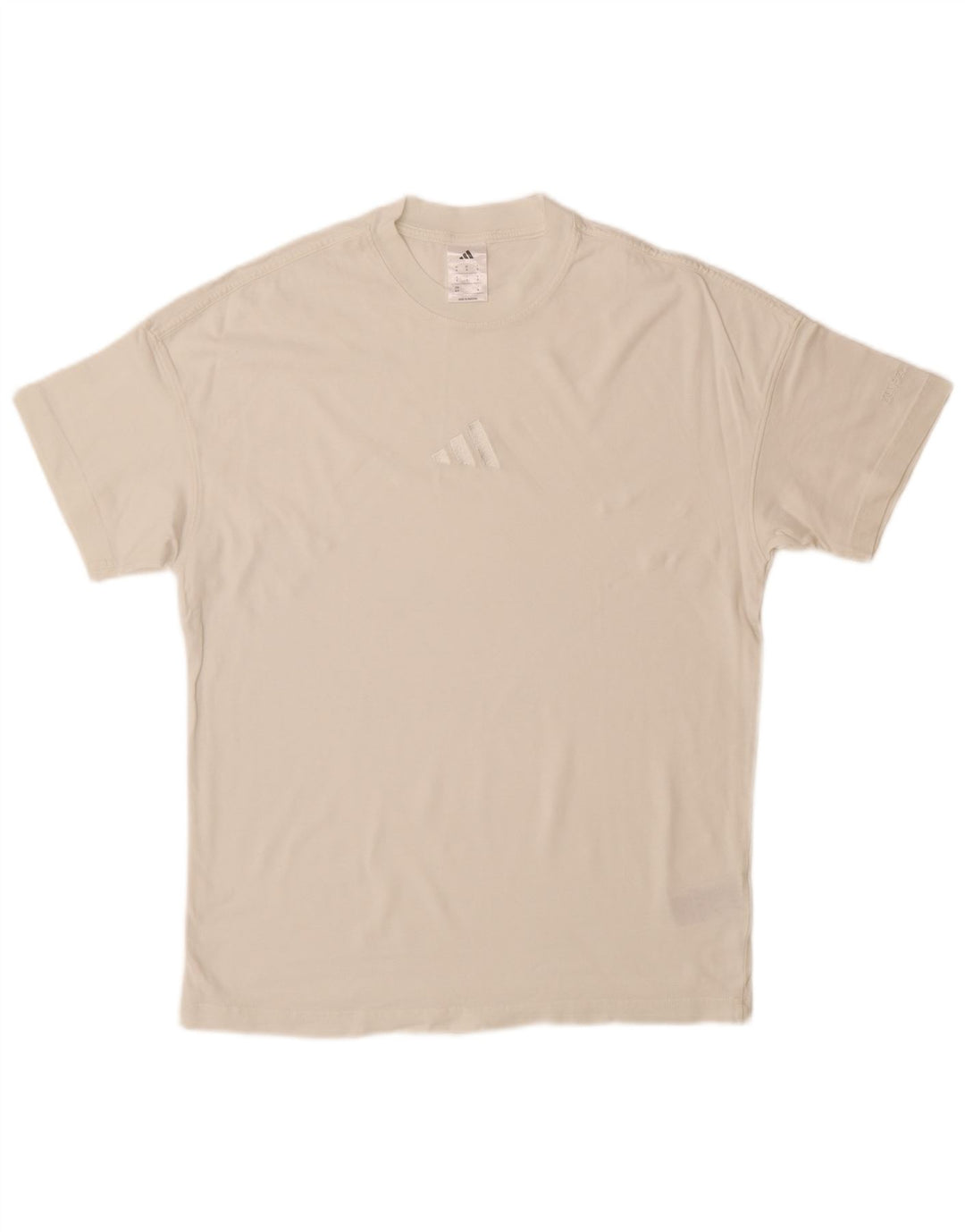 ADIDAS Mens T-Shirt Top Small White Cotton