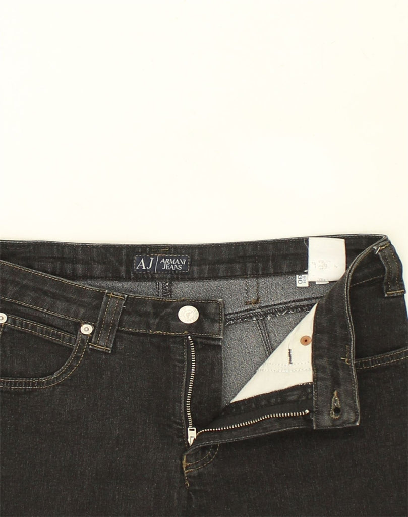 ARMANI Womens Slim Jeans W30 L26  Black | Vintage Armani | Thrift | Second-Hand Armani | Used Clothing | Messina Hembry 