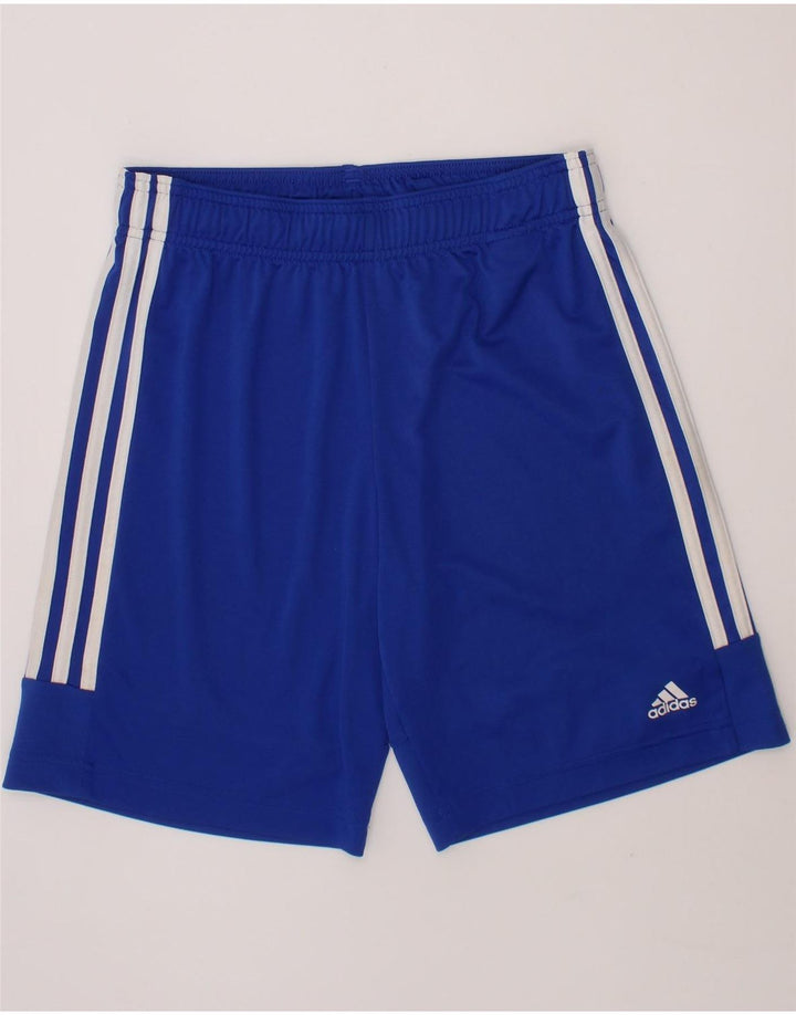 ADIDAS Boys Aeroready Sport Shorts 11-12 Years  Blue Polyester Vintage Adidas and Second-Hand Adidas from Messina Hembry 