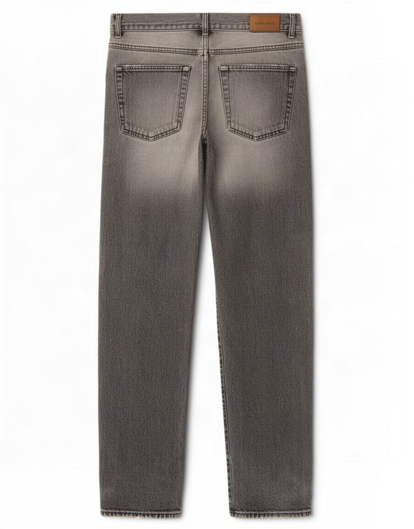 Calvin Klein Mens Straight Jeans W33 L32 Grey Cotton