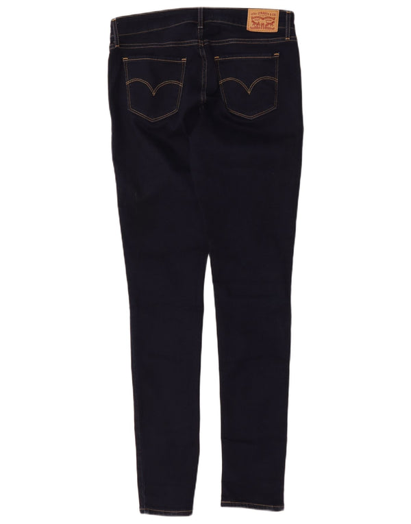 Levi's Womens 711 Skinny Jeans W28 L31 Navy Blue Cotton
