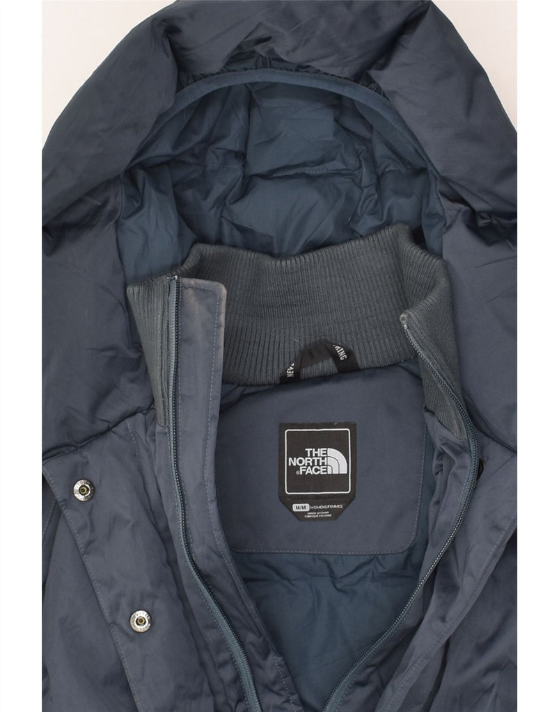 THE NORTH FACE Womens Hooded Padded Jacket UK 14 Medium Navy Blue | Vintage The North Face | Thrift | Second-Hand The North Face | Used Clothing | Messina Hembry 