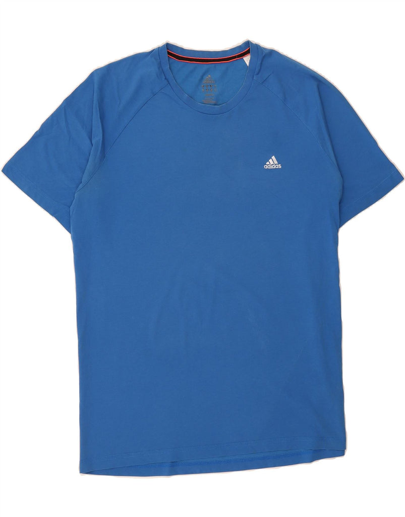 ADIDAS Mens T-Shirt Top XL Blue Cotton Vintage Adidas and Second-Hand Adidas from Messina Hembry 