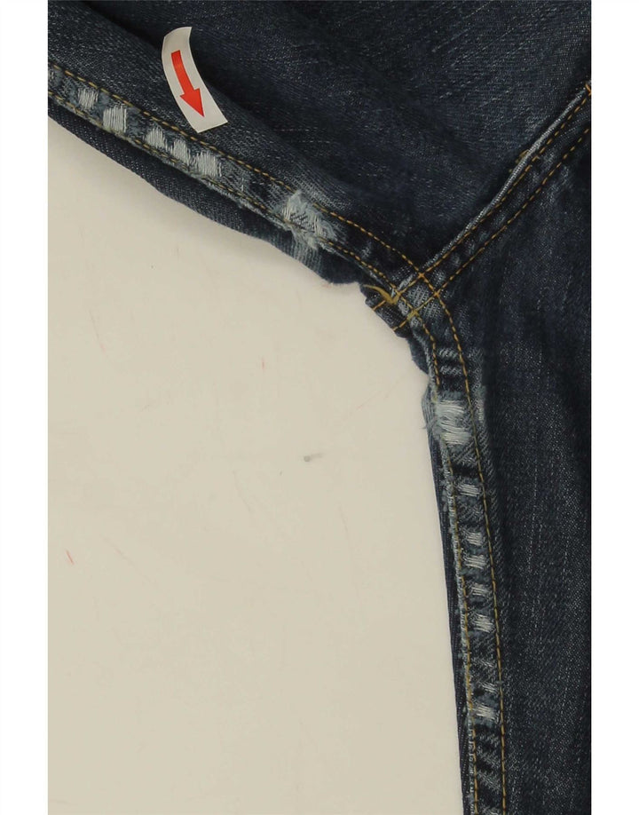 Lee Mens Straight Jeans W30 L29 Navy Blue Cotton