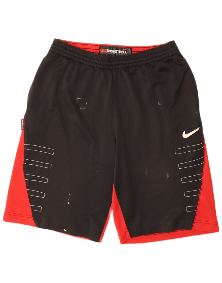 Nike Mens Graphic Sport Shorts Large  Black Colourblock Polyester