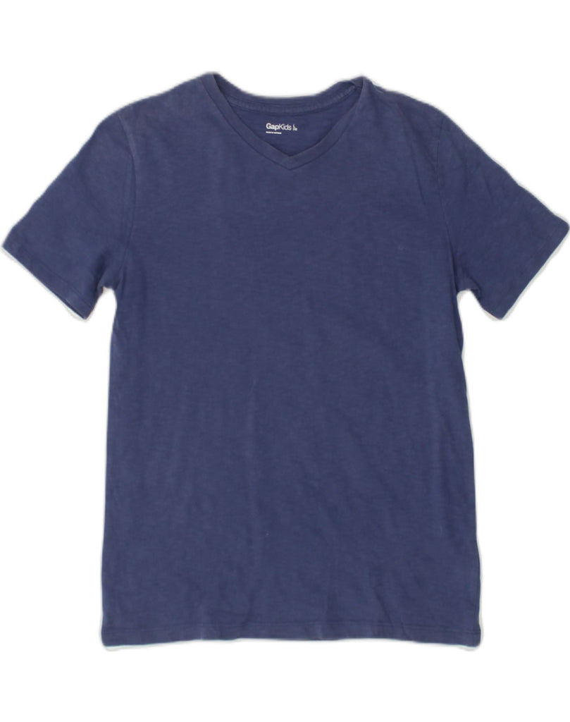 GAP Boys T-Shirt Top 9-10 Years Large  Navy Blue Cotton | Vintage Gap | Thrift | Second-Hand Gap | Used Clothing | Messina Hembry 