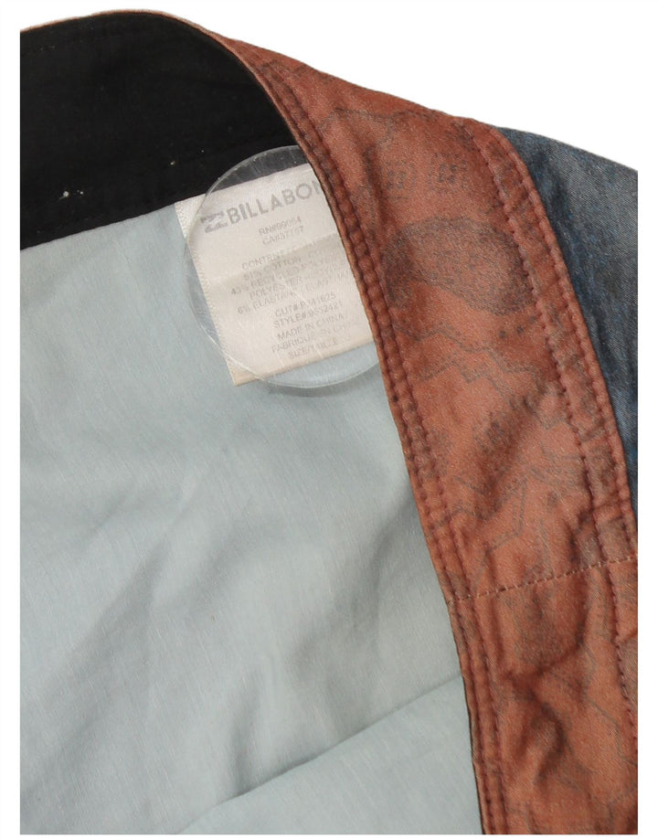 Billabong Mens Swimming Shorts Medium Blue Cotton