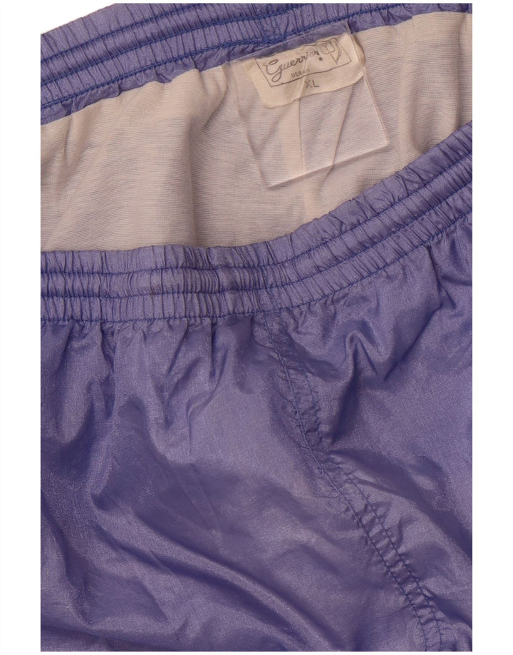 VINTAGE Womens Tracksuit Trousers Joggers XL  Purple Nylon