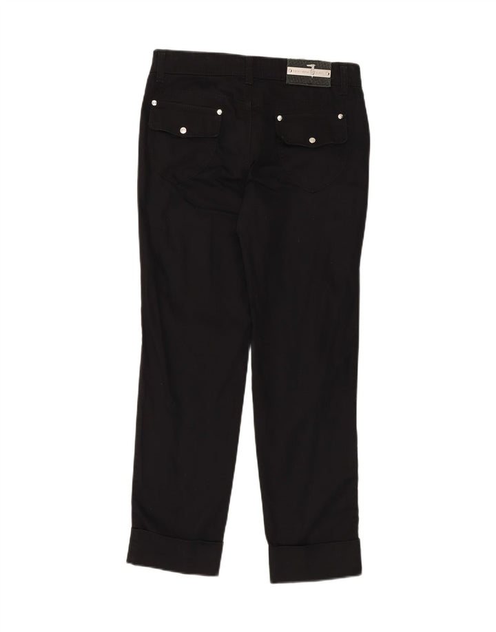 TRUSSARDI Womens Straight Jeans W27 L28 Black Cotton