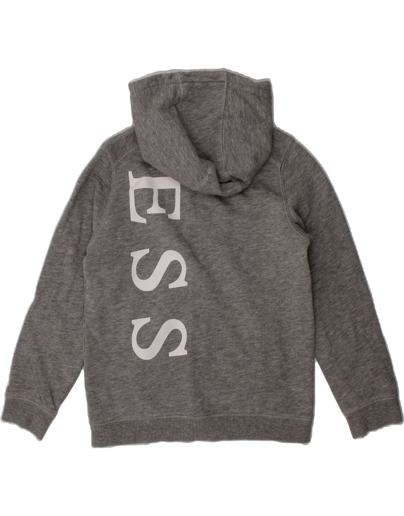 GUESS Boys Graphic Zip Hoodie Sweater 3-4 Years Grey Vintage Guess and Second-Hand Guess from Messina Hembry 