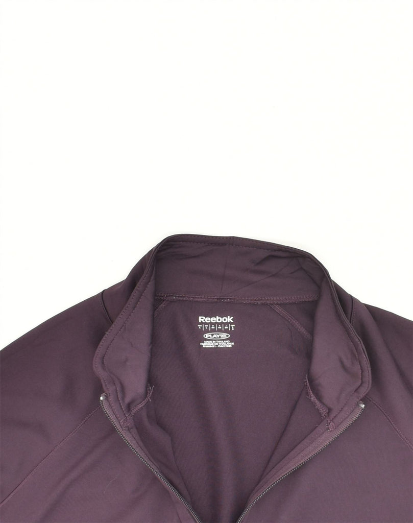 REEBOK Womens Tracksuit Top Jacket UK 14 Large Purple Polyester | Vintage Reebok | Thrift | Second-Hand Reebok | Used Clothing | Messina Hembry 