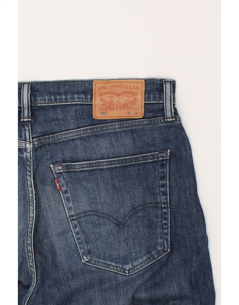 LEVI'S Mens Slim Jeans W36 L34 Blue Cotton | Vintage Levi's | Thrift | Second-Hand Levi's | Used Clothing | Messina Hembry 