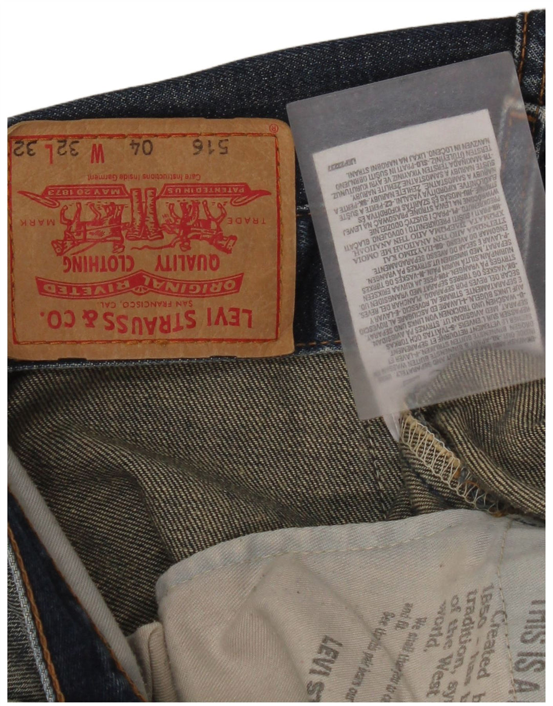 Levi's Womens 516 Flared Jeans  W32 L32 Blue Cotton