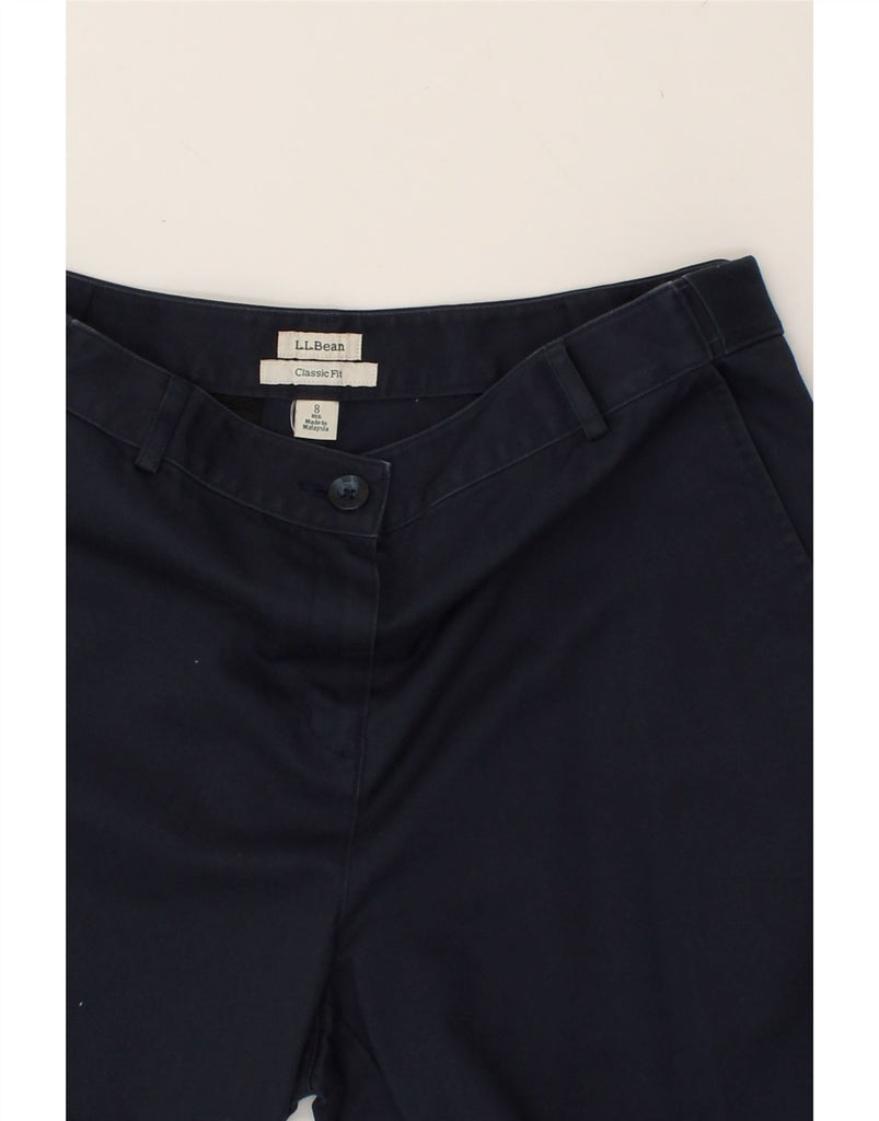 L.L.BEAN Womens Classic Fit Chino Trousers US 8 Medium W30 L28  Navy Blue | Vintage L.L.Bean | Thrift | Second-Hand L.L.Bean | Used Clothing | Messina Hembry 