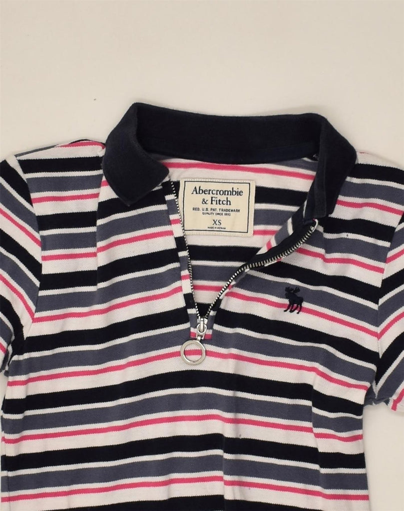 ABERCROMBIE & FITCH Womens Polo Dress UK  6 XS Multicoloured Striped | Vintage Abercrombie & Fitch | Thrift | Second-Hand Abercrombie & Fitch | Used Clothing | Messina Hembry 