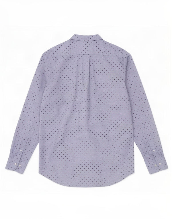 Gant Mens Shirt Size 41/42 16 1/2 Large Blue Spotted Cotton