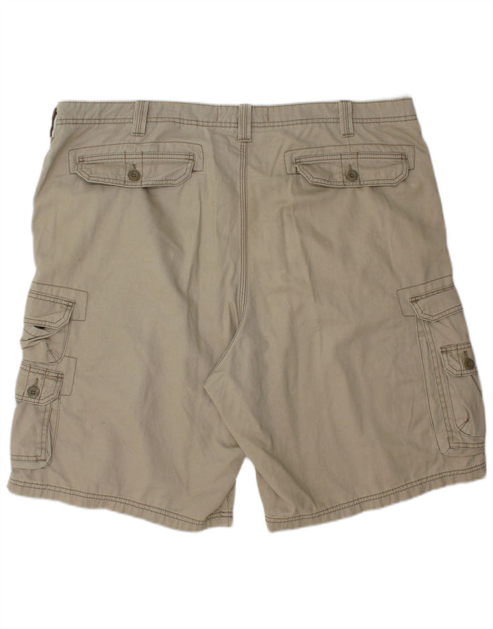 LEE Mens Dungarees Cargo Shorts W42 2XL Beige Cotton