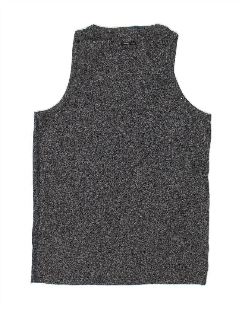 JACK & JONES Mens Graphic Vest Top Medium Grey Cotton | Vintage Jack & Jones | Thrift | Second-Hand Jack & Jones | Used Clothing | Messina Hembry 