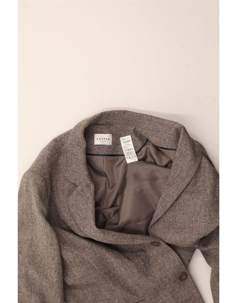EASTEX Womens 2 Button Blazer Jacket UK 16 Large Grey Polyester Vintage Eastex and Second-Hand Eastex from Messina Hembry 