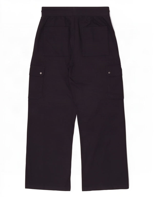 Marks & Spencer Womens Cargo Trousers UK 16 Large W34 L30 Navy Blue