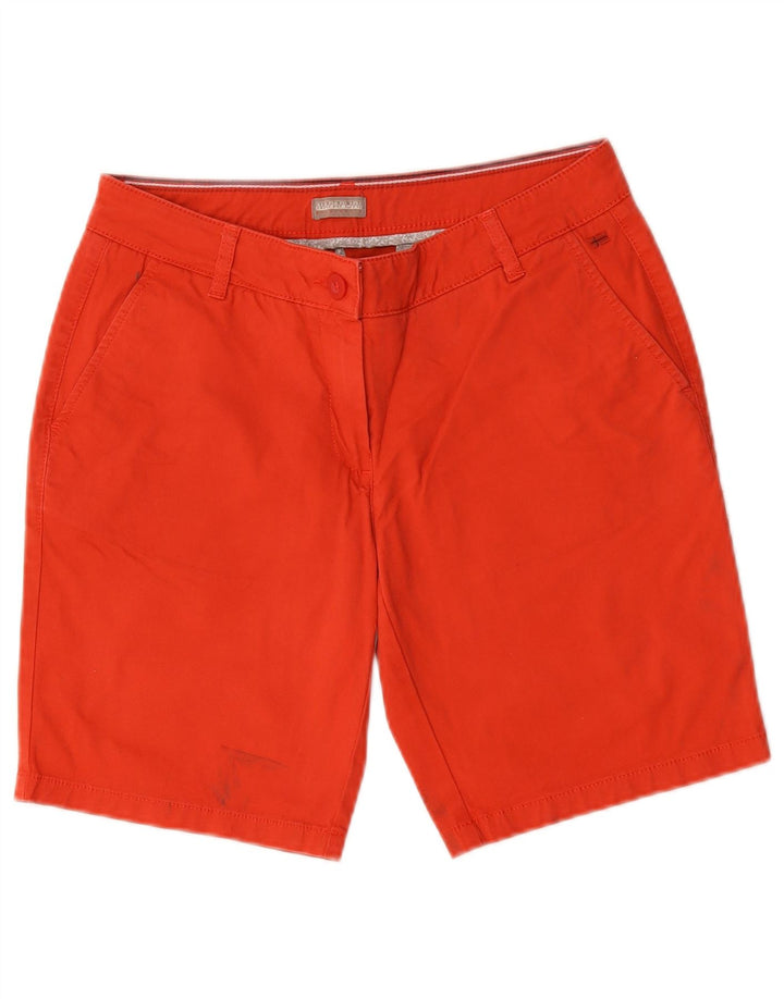 Napapijri Womens Geographic Chino Shorts W30 Medium Red Polyester