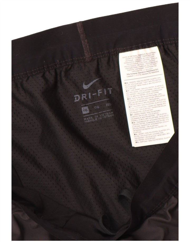 Nike Womens Dri Fit Sport Shorts UK 20 2XL  Grey Polyester