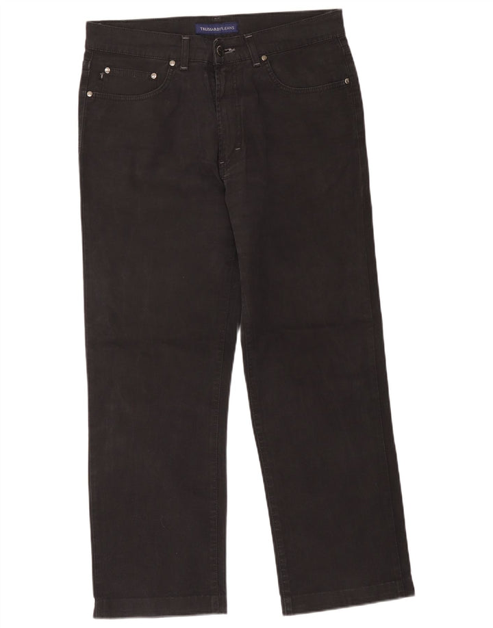 Trussardi Mens Cropped Jeans W36 L26 Black Cotton