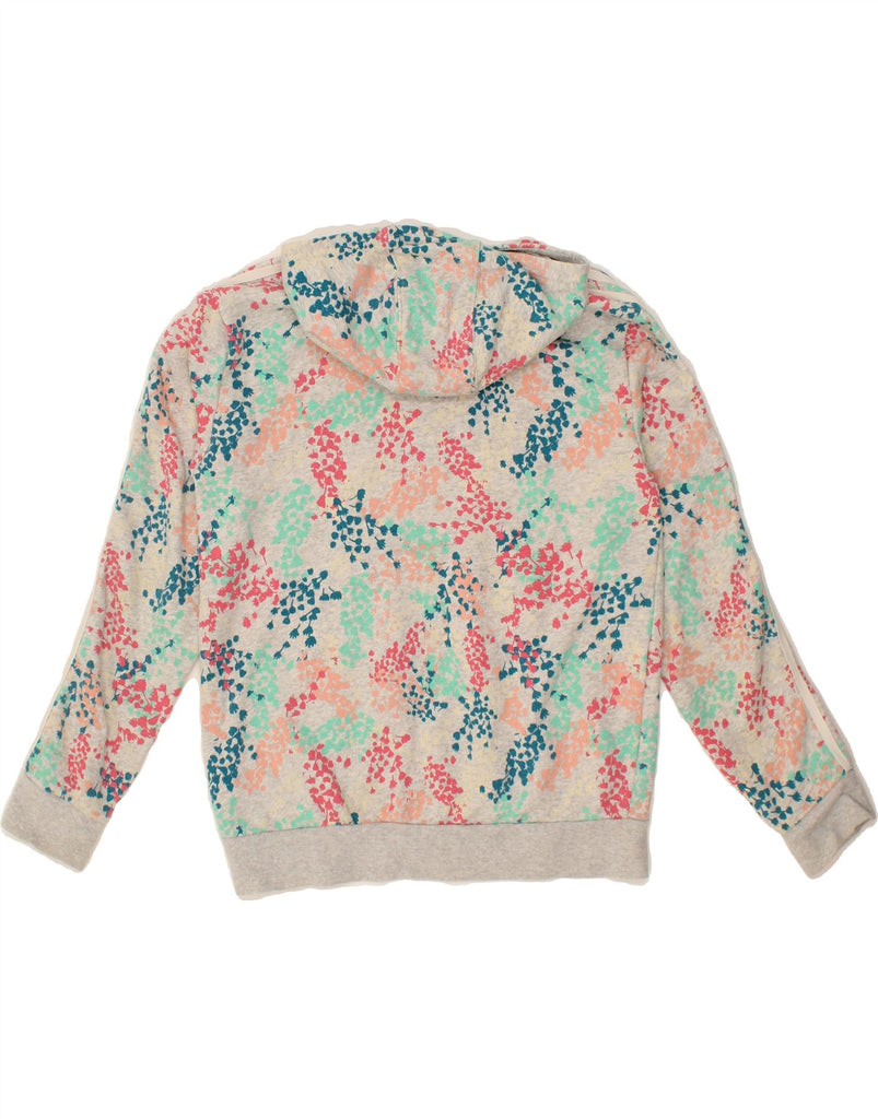 ADIDAS Girls Graphic Hoodie Jumper 13-14 Years Multicoloured Floral Cotton Vintage Adidas and Second-Hand Adidas from Messina Hembry 