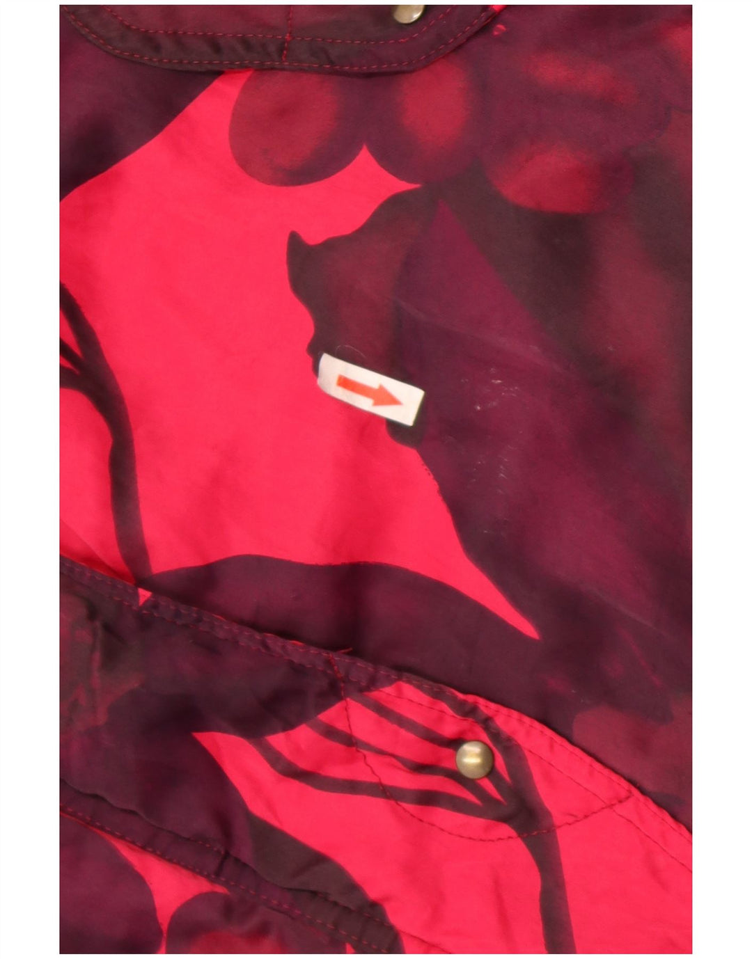 Belfe & Belfe Womens Oversized Ski Jacket UK 16 Large Pink Floral Nylon