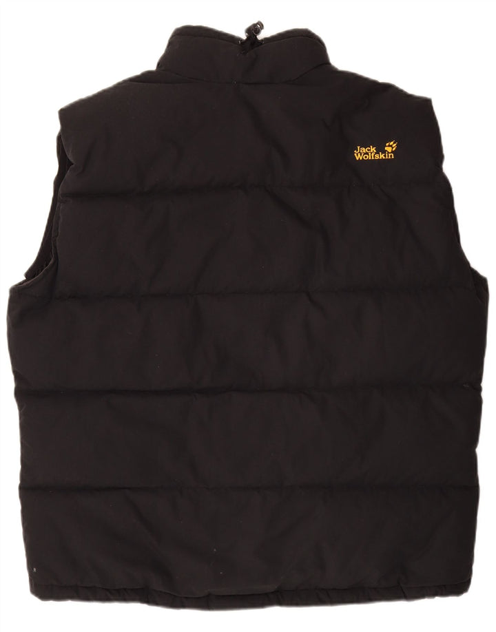 Jack Wolfskin Mens Padded Gilet UK 42 XL Black Polyester