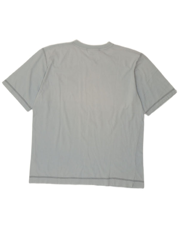 Asics Mens T-Shirt Top 2XL Blue Cotton