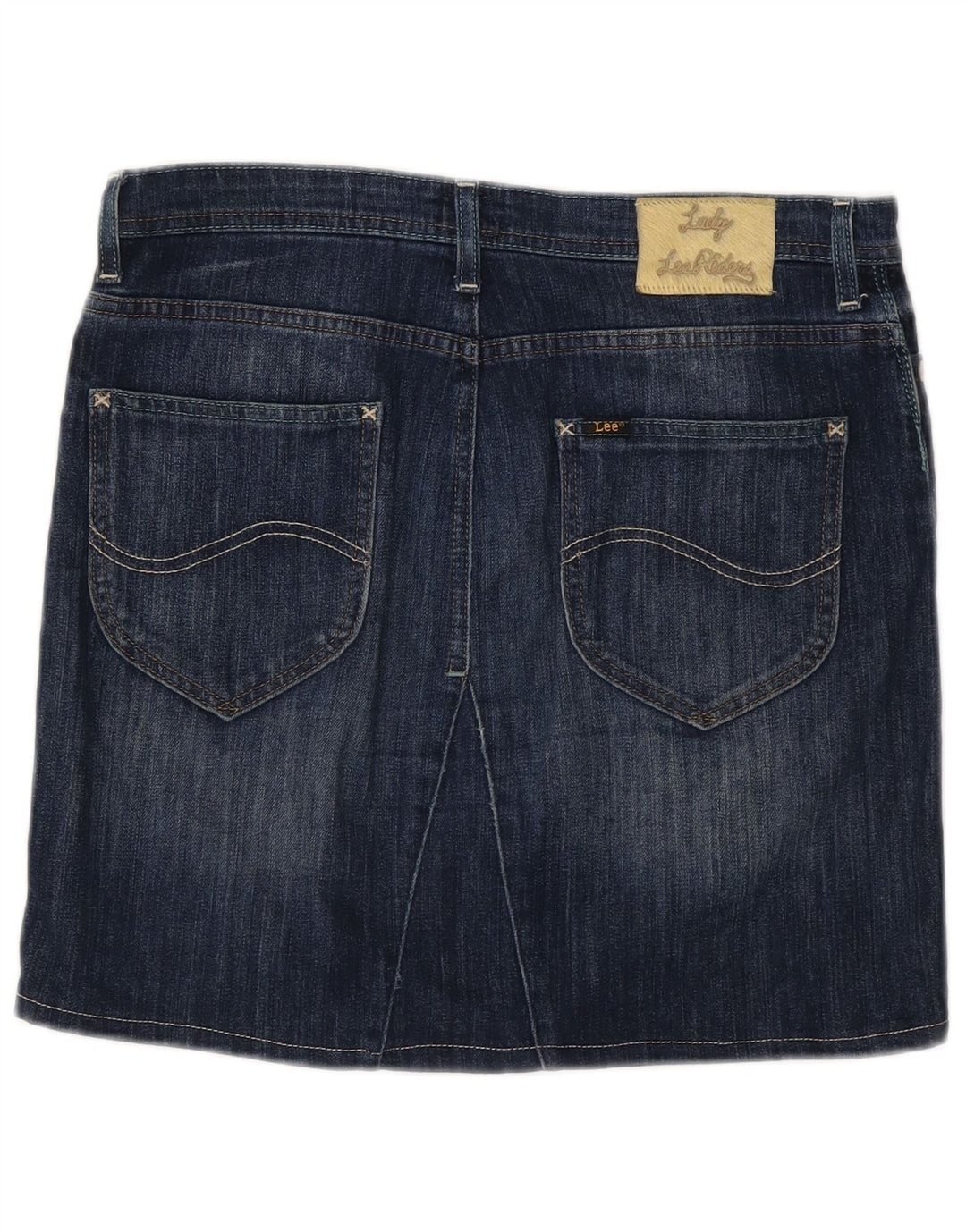 Lee Womens Como Mini Denim Skirt W30 Medium Blue Cotton
