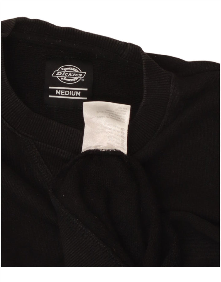 Dickies Mens Sweatshirt Jumper Medium Black Cotton
