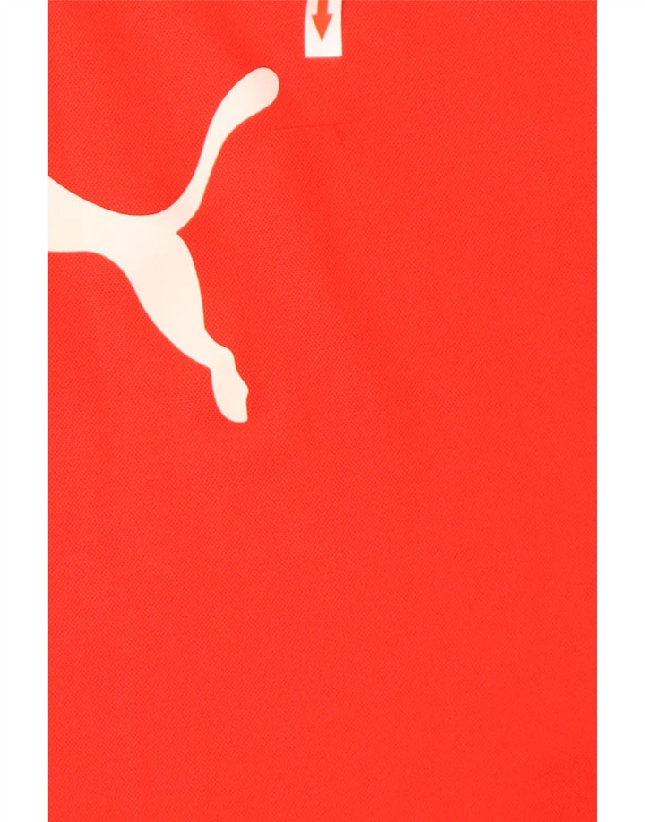 Puma Mens Graphic T-Shirt Top Medium Red Colourblock