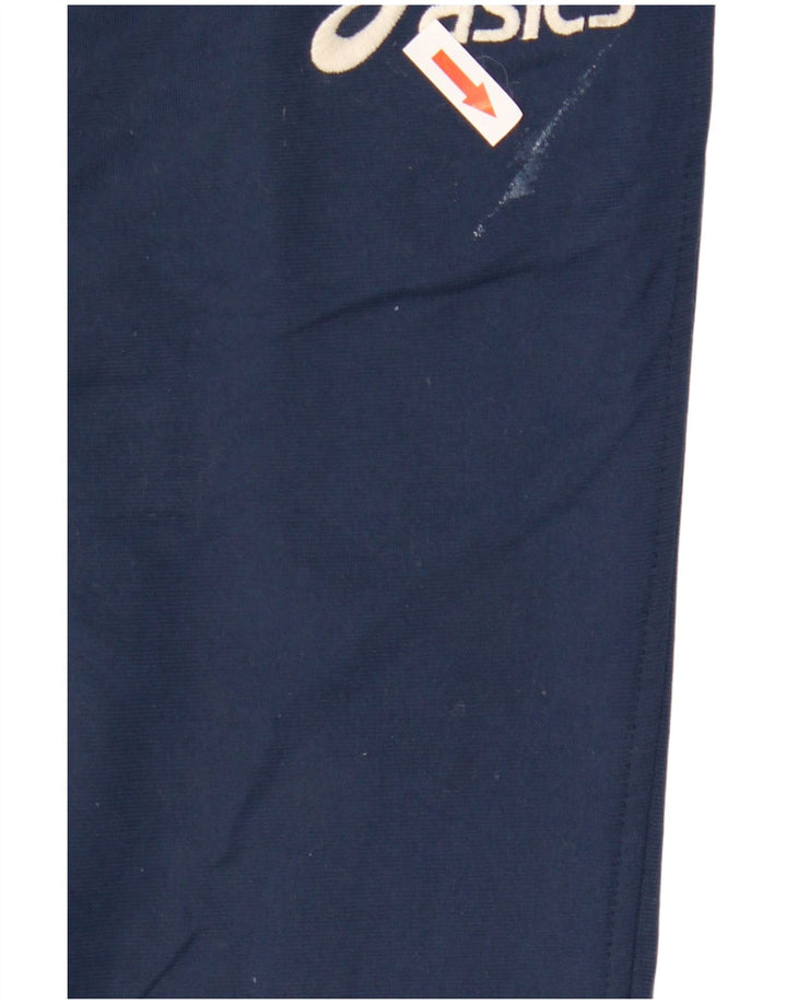 Asics Mens Tracksuit Trousers 2XL  Navy Blue Polyester