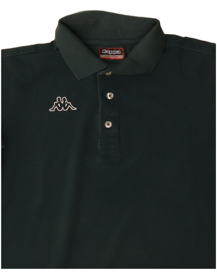 KAPPA Mens Polo Shirt Medium Green Cotton